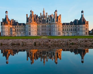 Le Parc du Val de Loire - Loir et Cher - Le palais de Chambord au coucher du soleil