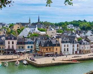 Le Moténo - Morbihan - Port and port bridge, Saint-Goustan, Auray