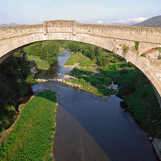 Campingplatz Le Brasilia, Le Céret, Brücke