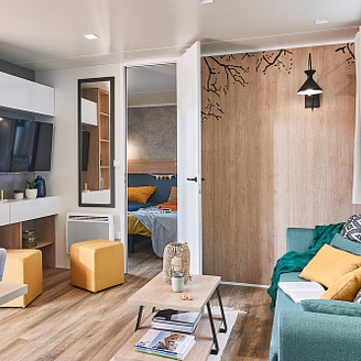 Mobil-home Queen **** 6 personnes - 3 chambres - Chambre pour enfants - Camping Country Park Crécy-la-Chapelle