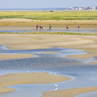 Domaine de Drancourt - Baie de Somme - La traversée de la Baie de Somme entre Saint Valéry sur Somme et le Crotoy