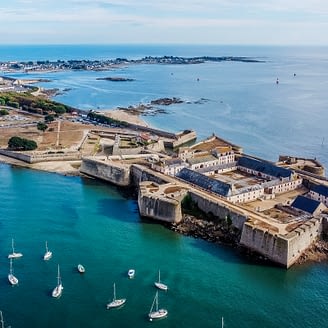 Le Moténo - Morbihan - Luchtfoto van de citadel van Port-Louis