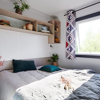 Mobil-home Lodge 6 personnes - 3 chambres - Chambre parentale - Camping Country Park Le Touquin