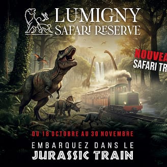 Jurassic train au Lumigny Safari Reserve