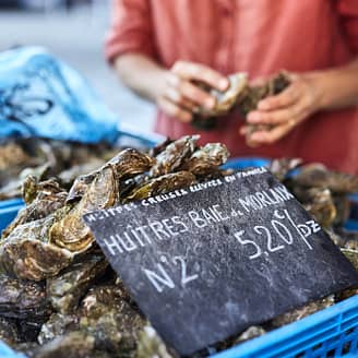 Les Mouettes - Smullen met het hele gezin - oesters - markt