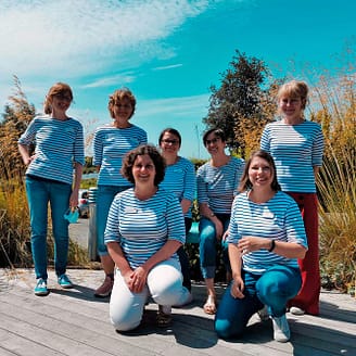 Les Mouettes campsite - Team picture