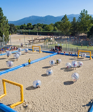 Camping la Sirène - Clubs enfants et adolescents - Vue aérienne Bubble foot
