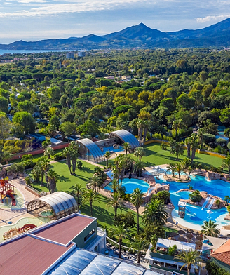 Camping la Sirène - Vue aérienne du parc aquatique