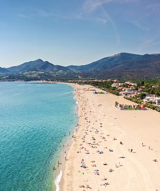 Vista aérea, playa, Argelès-sur-Mer ©Stéphane FERRER - ArgelesTourisme