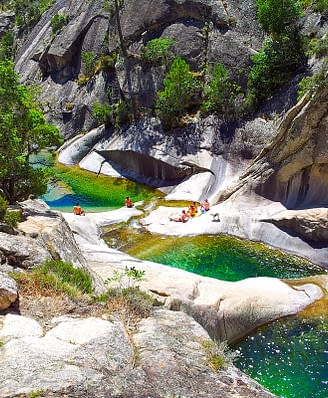 Domaine de Bagheera, Expérience, Les cascades de Purcaraccia, en Corse
