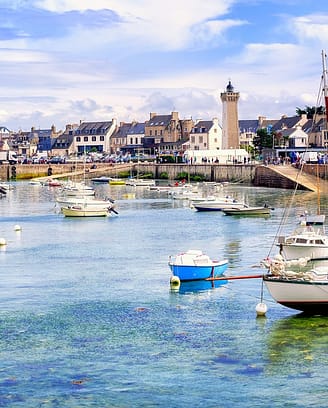 Les Mouettes - Iles de la baie de Morlaix - Bateaux de pêche et de plaisance au port de Roscoff