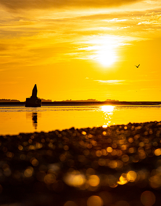 Regarder le coucher de soleil dans la Baie de Somme au Crotoy ©Shutterstock
