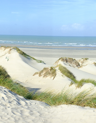 Dunes de sable à Fort Mahon en Baie de Somme ©Somme Tourisme, F. Leonardi