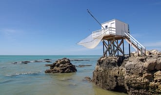 Bestemming Gironde - Paalhutten in de monding van de Gironde in Royan