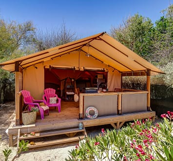 Camping Californie Plage - Galerie photo - H&eacute;bergement Lodge grand confort