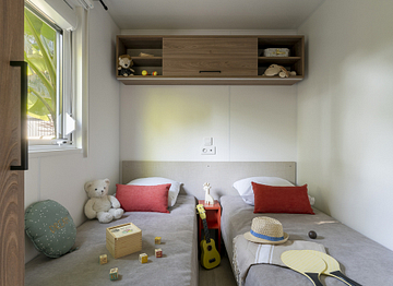 Camping la Sirène - Hébergements - Sirène 3 Confort- 6 personnes - 3 chambres - Chambre enfants