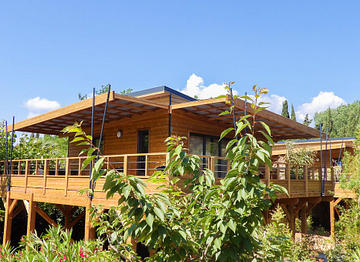 Exterior View, Lodge Kabane on stilts - Ecolodge L\'Etoile d\'Argens Campsite in Fréjus