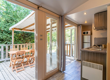 Keuken, stacaravan \"Klassic\" - Camping Fréjus Ecolodge L\'Etoile d\'Argens