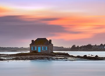 House on the water at Saint Cado - Brittany, France