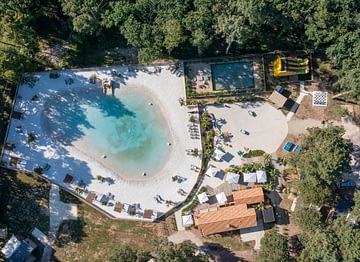 Camping Les Couleurs de la Coubre - Swimming - Zenithal view of the lagoon