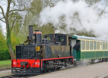Domaine de Drancourt - Baie de Somme - Vieux train à vapeur - Le Crotoy