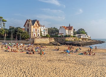 Le Logis - Charente-Maritime - Plage du Bureau au soleil couchant, à Saint-Palais-sur-Mer