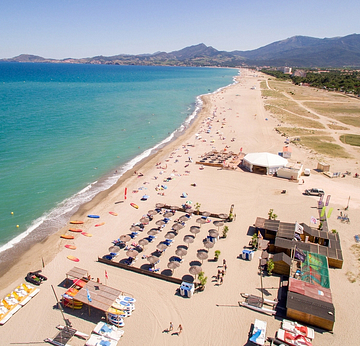 Camping la Sirène - Luchtfoto van het strand