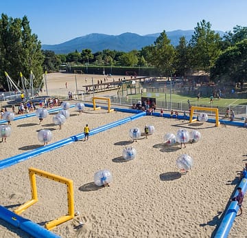Camping la Sirène - Clubs enfants et adolescents - Vue aérienne Bubble foot