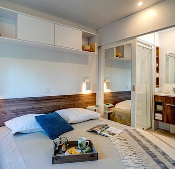 Campingplatz La Sirène - Mietunterkünfte - Cottage 3 - 6 Personen - 3 Zimmer - Elternschlafzimmer