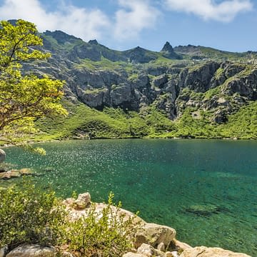 Domaine de Bagheera, Erlebnis, Lac de Melo über dem Restonica-Tal auf Korsika