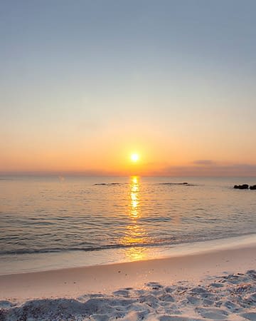 Domaine de Bagheera, Strand, Sonnenuntergang