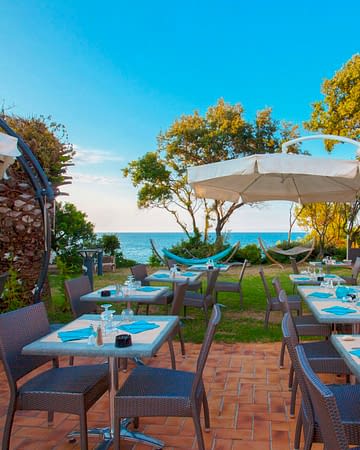 Domaine de Bagheera: Restaurant, Terrasse