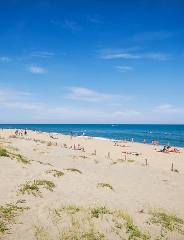 Le Brasilia campsite, beach