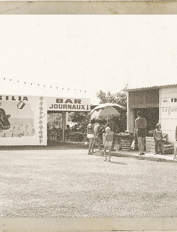 Camping Le Brasilia, geschiedenis, winkelcentrum in de jaren 60