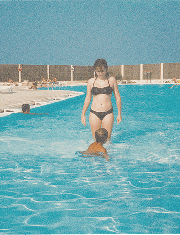Camping Le Brasilia, geschiedenis, zwembad in de jaren 90