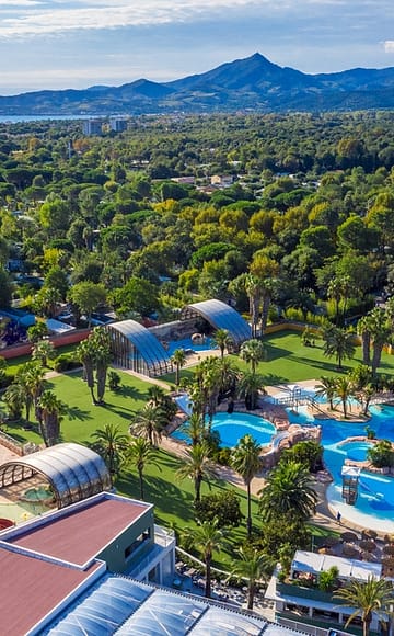 la Sirène campsite - Aerial view of the water park