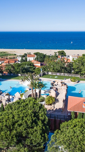 Camping le Bois de Valmarie - Luchtfoto van het waterpark