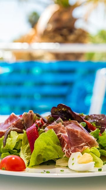 Campingplatz Le Sirène - Bars und Restaurants - Rohkostsalat, mediterrane Küche, Restaurant von Sirène Beach