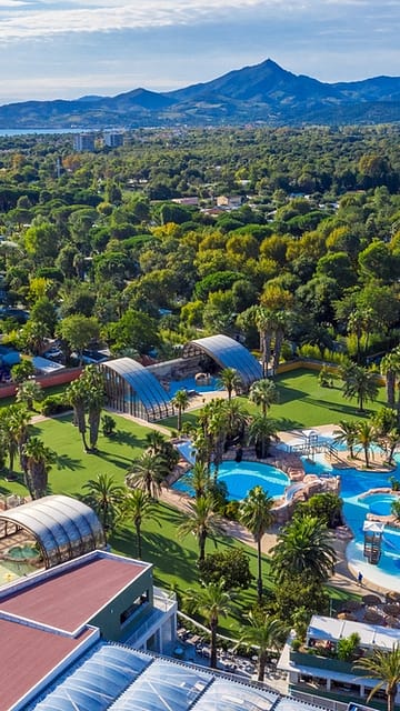 la Sirène campsite - Aerial view of the water park