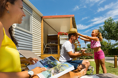 Campingplatz Amfora - Mietunterkünfte - Vermietung von Mobilheimen für die Familie