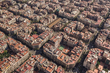 Camping Amfora - La comunidad - Vista área de los barrios típicos de Barcelona