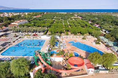 Camping Amfora - History of the campsite - General view of the aquatic area during the year 2020