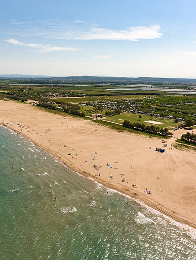 Amfora campsite - The campsite - Sandy beach with direct campsite access