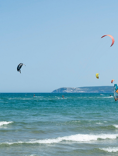 Camping Amfora - La plage - Stage de kitesurf et de windsurf