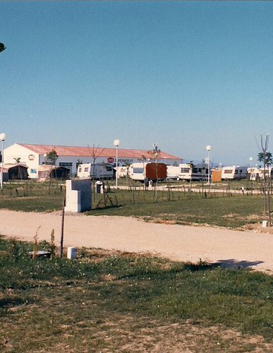 Camping Amfora - Historia del camping - Vista general del camping en los años 1980