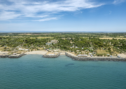Camping Californie Plage - The campsite area - Aerial view of the campsite and the beaches