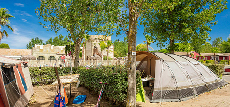 Camping Californie Plage -Hébergements - Empalcement confort de 80 m² pour tente