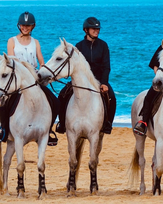 Camping Zelaia - Centre équestre Saint Hélène - Randonnée à cheval sur la plage