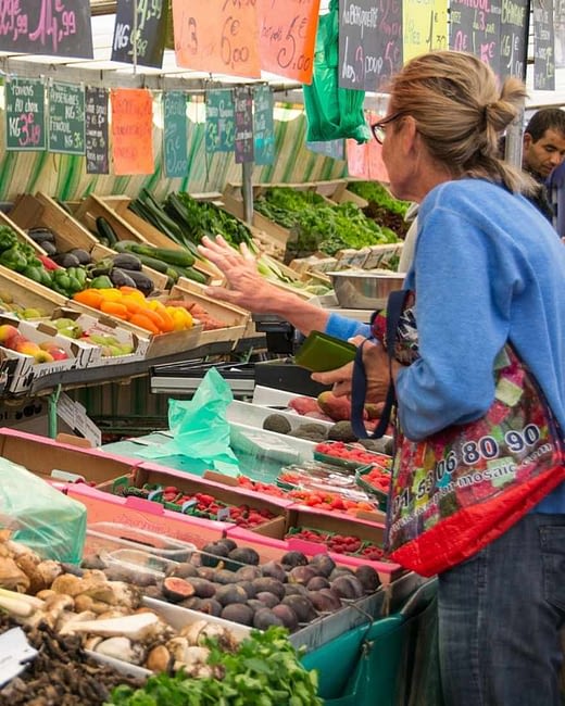 Le marché traditionnel de Vias