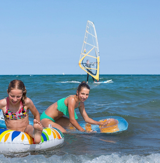 Amfora campsite - The beach - Swimming supervised by lifeguards all summer